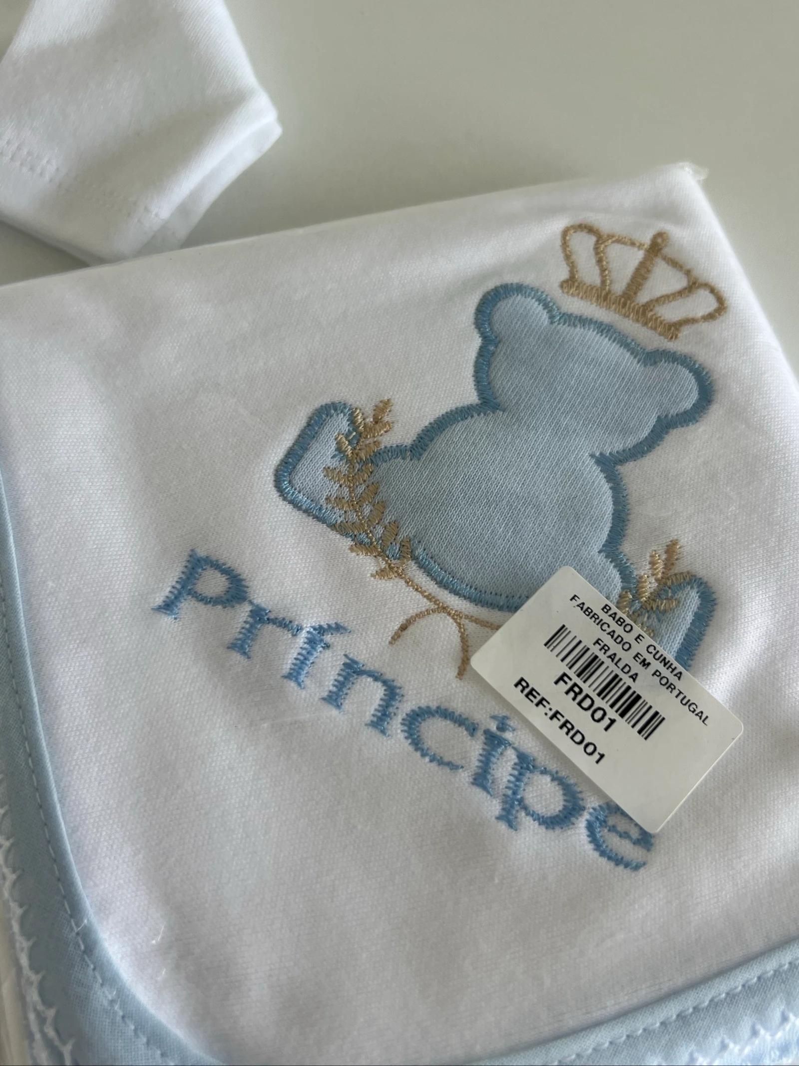 Conjunto bebê "Príncipe" com cueiro – 1 mês – photo 2